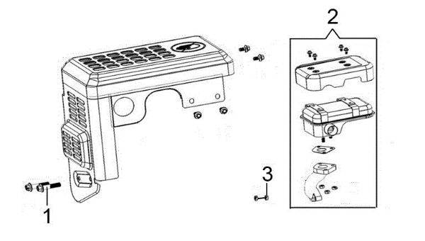 Muffler ARTIK 72 ELDT Snow blower
