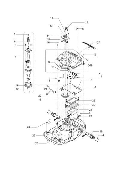 Motor assy ORION 700 Robot