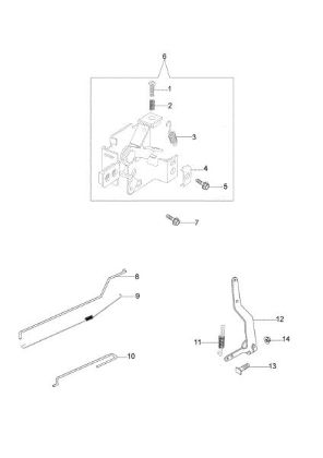 Control lever MAX 48 TK ALLROAD ALUMINIUM (K650) Lawnmower