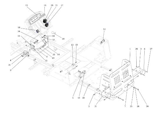 Electric diagram CHEYENNE (B&S) 110 4x4 Cat. 2014 Garden tractor