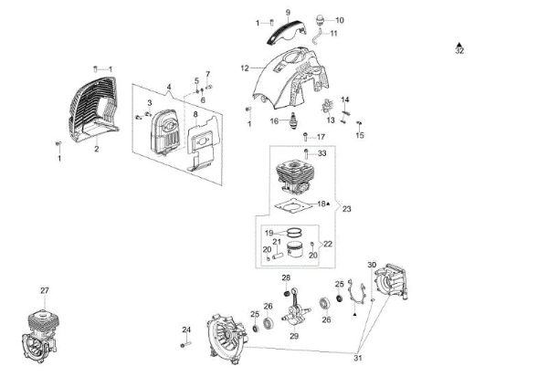 Engine BC 430 TL Brushcutter