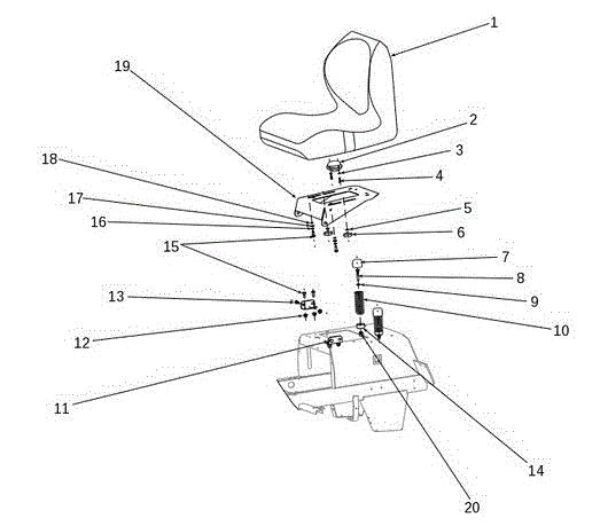Hood (1/3) OM 106S/15,5H Cat.2014 Garden tractor