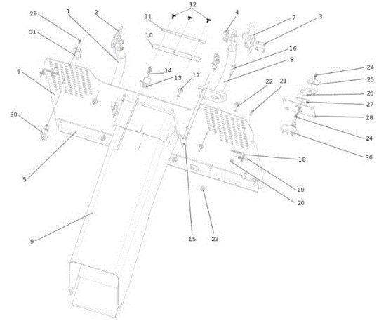 Chute and collector assy OM 106S/18H Cat.2014 Garden tractor