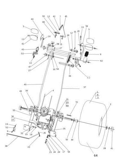 Transmission OM 106S/18H France Cat.2014 Garden tractor
