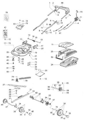 Illustrated parts list MAX 44 TK (K650) Lawnmower