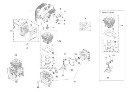 Engine BC 350 S Brushcutter