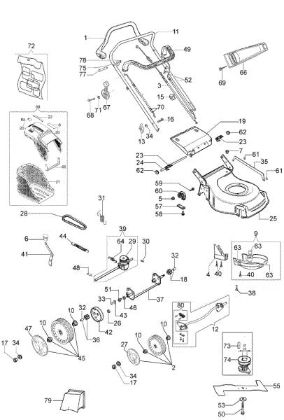 Complete illustrated parts list G 48 TH MULCH COMFORT PLUS Lawnmower