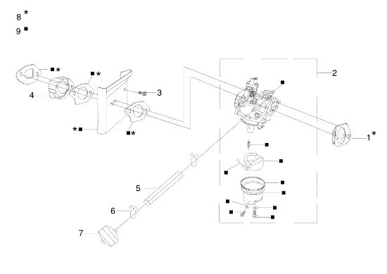 Carburetor OM 95/16 K H Garden tractor