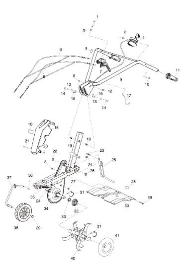 Illustrated parts list 1 MH 150 RKS (K700 H - SN T210) Rotary tiller