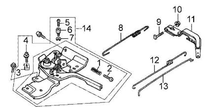 Control lever PWX 200 C High-pressure washer
