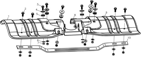 Tiller hood MH 197 RK (K800 HC) Rotary tiller