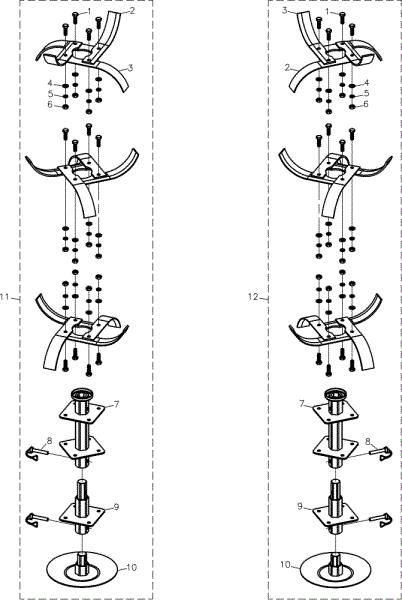 Tiller MH 197 RK (K800 HC) Rotary tiller