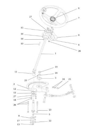 Steering arm CHEYENNE (B&S) 92 4x4 Cat. 2015 Garden tractor