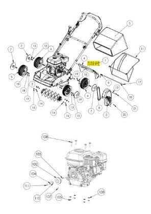 Illustrated parts list 1 SR 38 B45 Scarifier