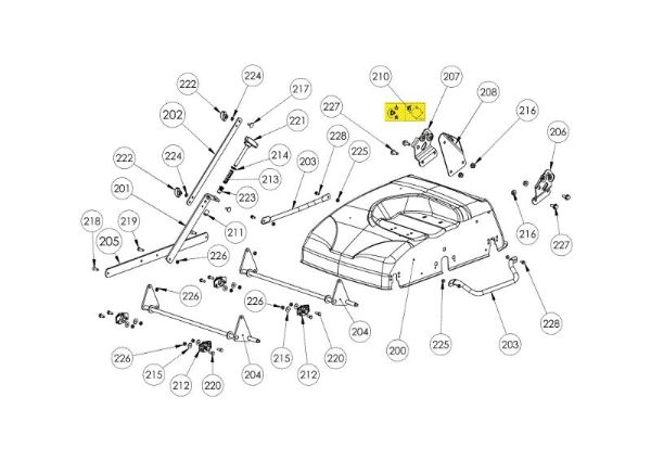 Illustrated parts list 2 SR 38 B45 Scarifier
