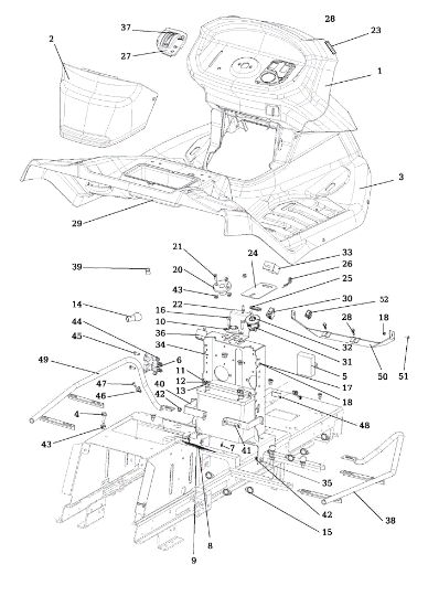 Dashboard OM 92/16H Cat. 2015 Garden tractor