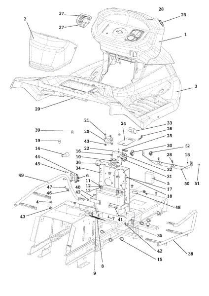 Dashboard OM 92/16KH (K1600AVD) Cat. 2015 Garden tractor