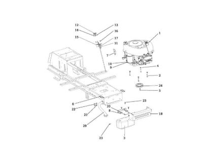 Engine OM 106/16 KH (K1600AVD) Cat. 2015 Garden tractor