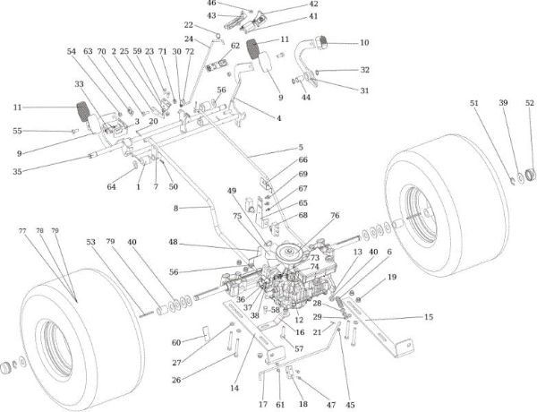 Transmission OM 106/17,5 H Cat. 2015 Garden tractor