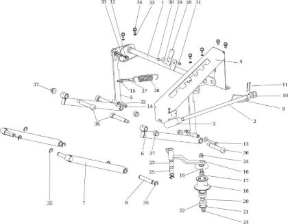 Cutting plate lifting APACHE 92 EVO Cat.2015 Garden tractor