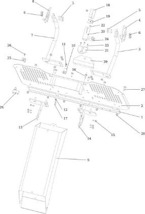 Chute and collector assy OM 124/22 H Cat. 2015 Garden tractor