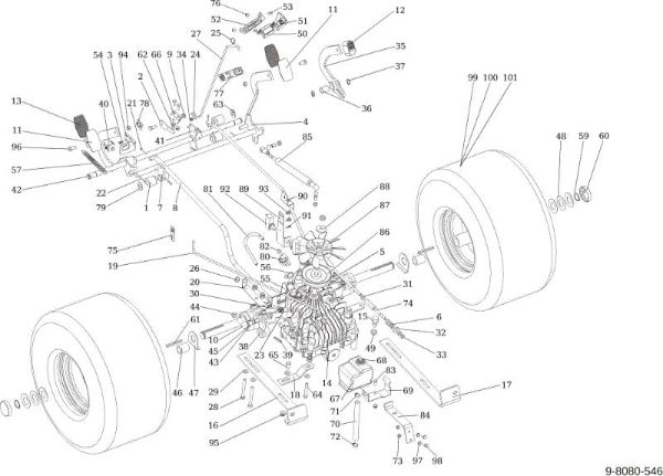 Transmission OM 124/22 H Cat. 2015 Garden tractor