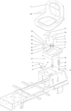 Hood (1/2) OM 124/24 KH (K2400AVD V-Twin) Cat. 2015 Garden tractor