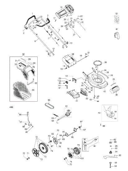 Illustrated parts list G 53 VK ALLROAD PLUS 4 (K800) Lawnmower