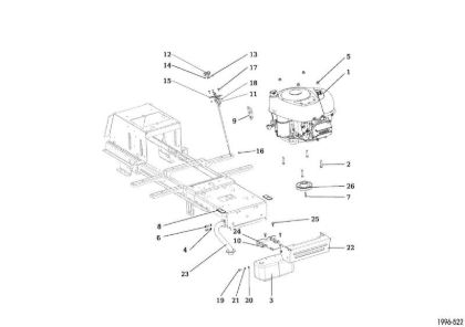Engine OM 92/13H Cat. 2016 Garden tractor