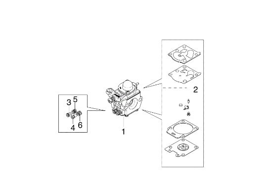 Carburetor WT-EX 5487 741 Brushcutter