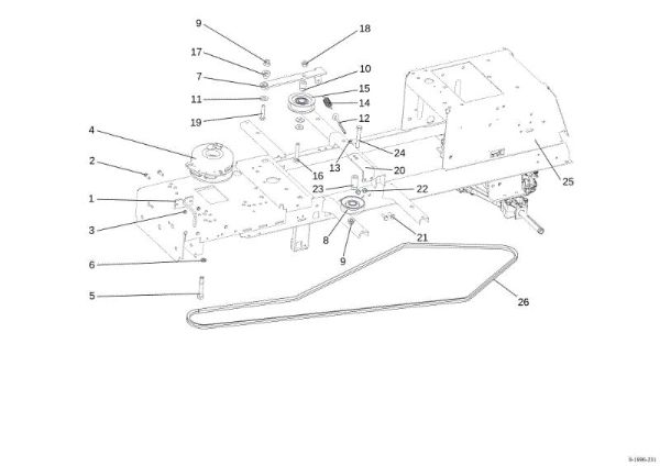 Clutch OM 107 L/16 KH (K1600AVD) Cat. 2016 Garden tractor