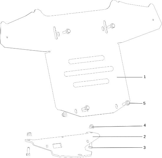 Hood (2/3) OM 107 L/24 KH (K2400AVD V-Twin) Cat. 2016 Garden tractor