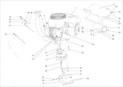 Engine CHEYENNE (KAWASAKI) Cat. 2016 Garden tractor