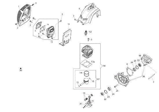 Engine Power unit (Ø 24/26 mm)