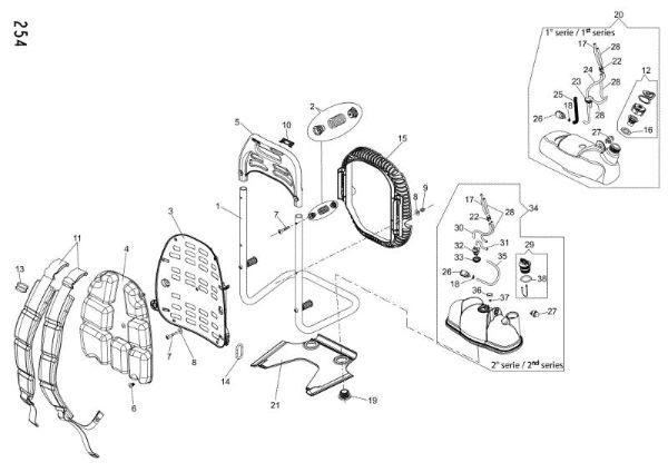 Tank / Frame BV 900 Blower
