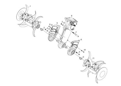 Frame MH 197 RKS (K800 HC) Rotary tiller