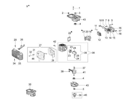 Engine MTL 51 Euro 2 (CN) Earth auger