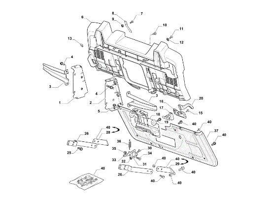 Frame (2/2) OM 84/14,5 K H Cat. 2017 Garden tractor