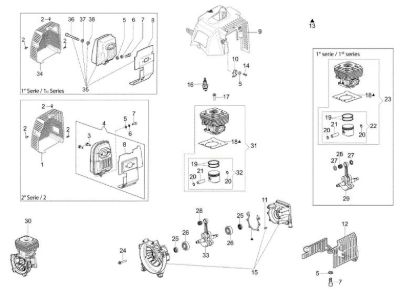 Engine SPARTA 441 S Brushcutter