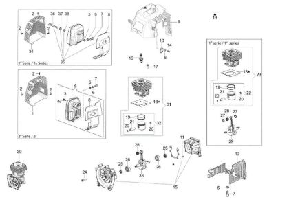 Engine SPARTA 381 T Brushcutter