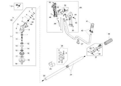 Transmission SPARTA 381 T Brushcutter