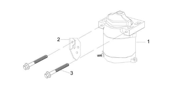 Starter lever OM 107 L/16 KH (K1600AVD) Cat. 2017 Garden tractor