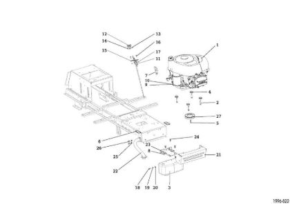 Engine OM 107 L/24 KH (K2400AVD V-Twin) Cat. 2017 Garden tractor