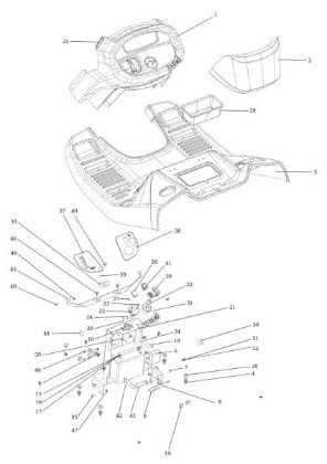 Dashboard OM 106/16 KH (K1600AVD) Cat. 2017 Garden tractor