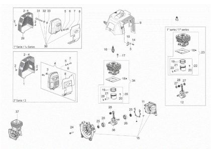 Engine SPARTA 441 BP Brushcutter