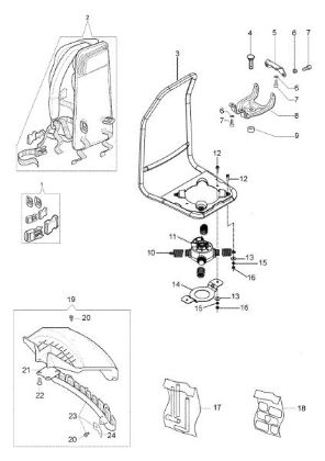 Frame - Accessories SPARTA 441 BP Brushcutter