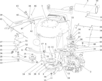 Engine APACHE 92 EVO (K2400AVD V-Twin) Cat.2017 Garden tractor