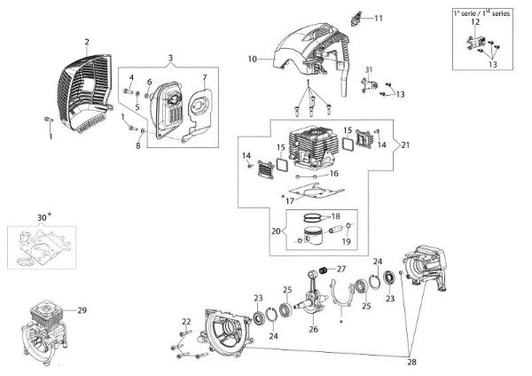 Engine BC 530 S Brushcutter