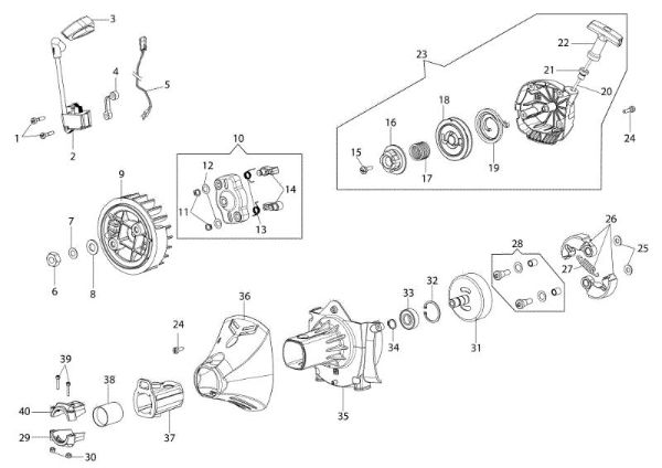 Ignition system BC 530 T Brushcutter