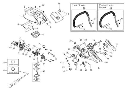 Tank and air filter GSH 510 (Euro 2 - Euro 5) Chainsaw